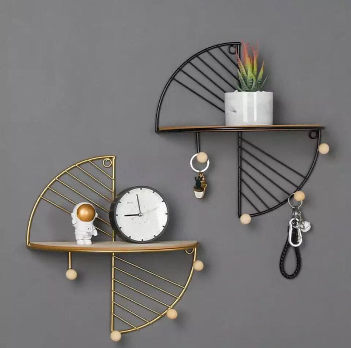 Nordic Iron Art Creative Wall Hanging Rack, Display Shelf Storage Rack, European Style Keychain Hook Wall Hanger Nordic Iron Art Creative Wall Hanging Rack, Display Shelf Storage Rack, European Style Keychain Hook Wall Hanger
